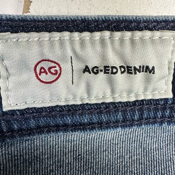 AG-ed Denim Everett Slim Straight Jeans Blue Size 34x33 New Without Tags - Picture 5 of 5